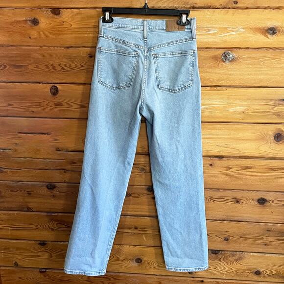 Madewell Perfect Vintage Straight Jean Light Wash Size 25 - Picture 2 of 7